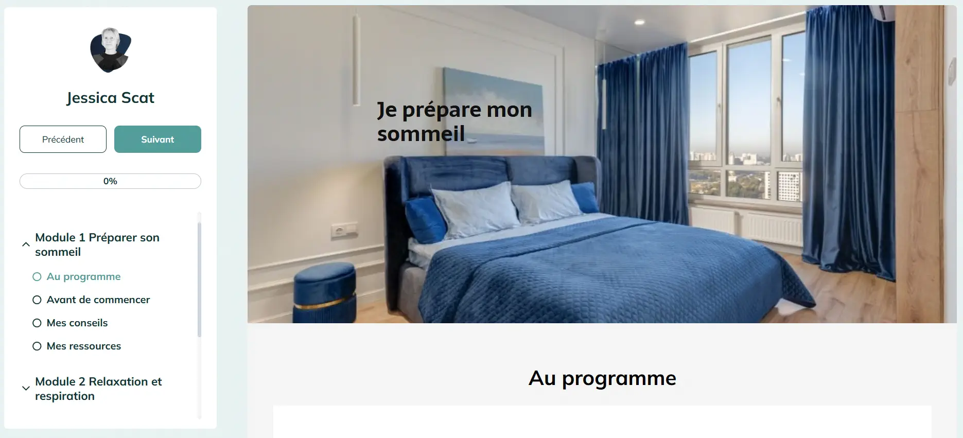Module 1 Je prépare mon sommeil